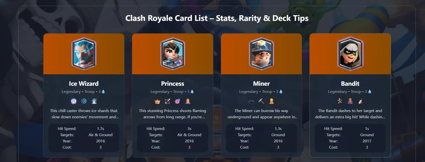 Clash Royale: My Top 10 Best Legendary Cards Guide